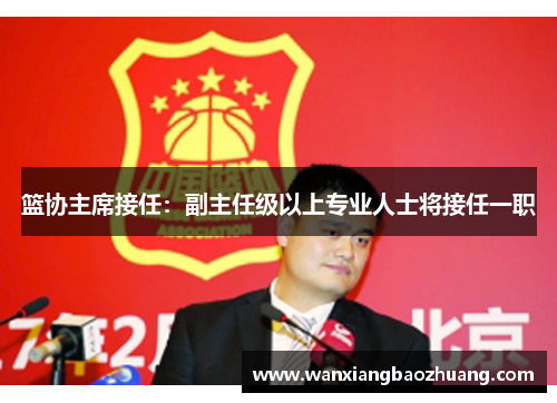 篮协主席接任：副主任级以上专业人士将接任一职